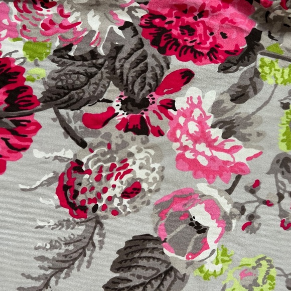 Joules Gray Floral Knit Short Sleeve Dress Sz 2 - Picture 4 of 8